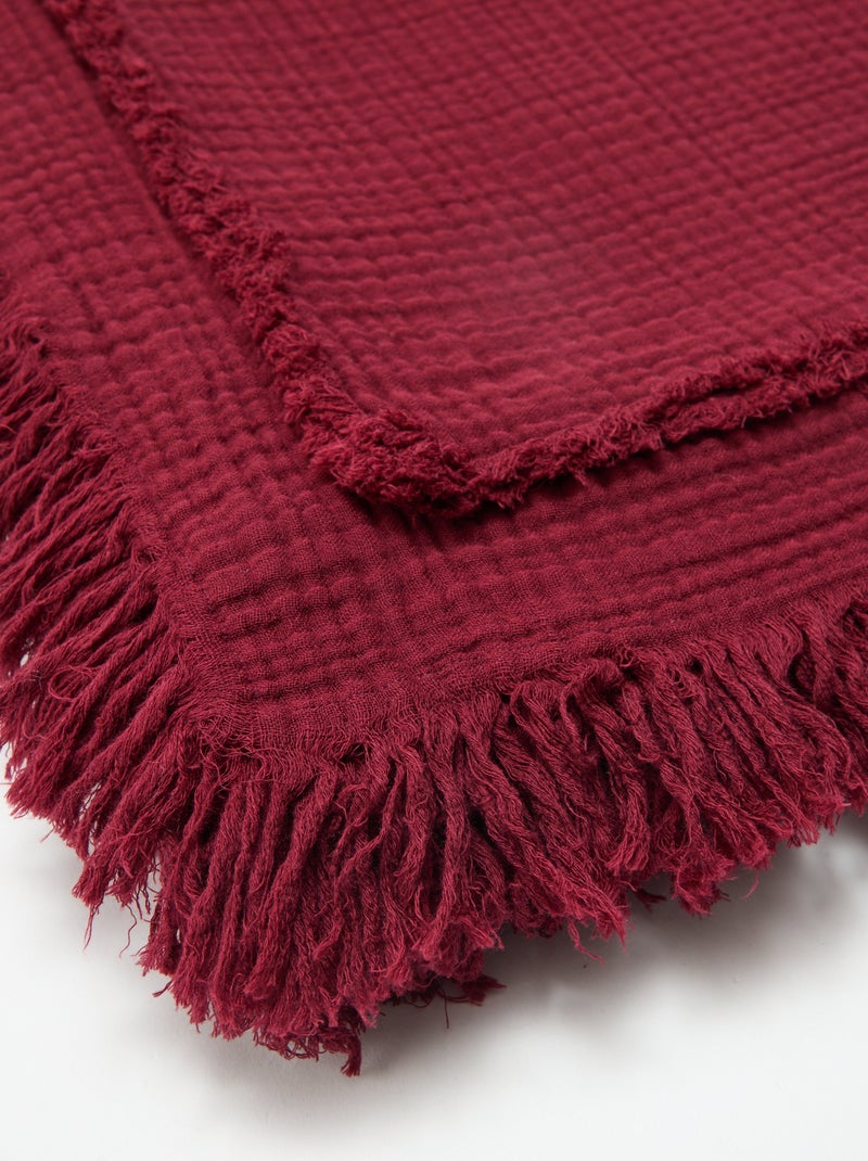 Kerst spreien voor de zetel 180 x 200 cm Rood - Kiabi