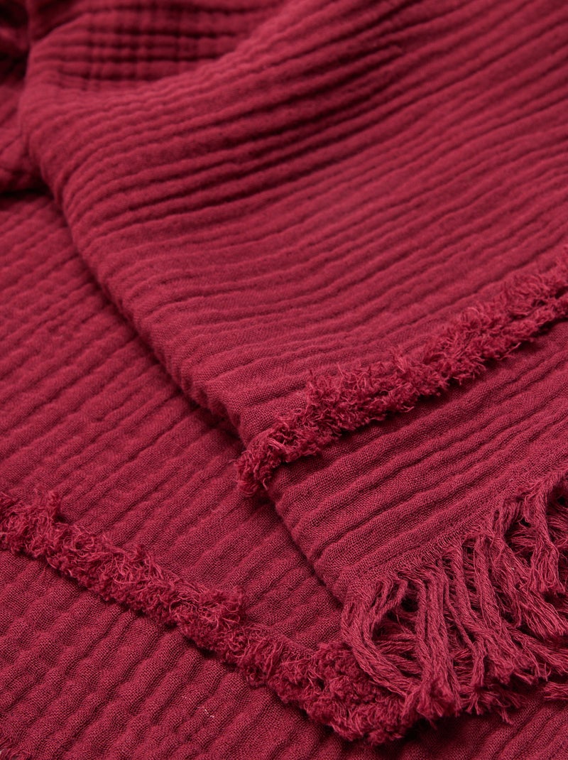 Kerst spreien voor de zetel 180 x 200 cm Rood - Kiabi