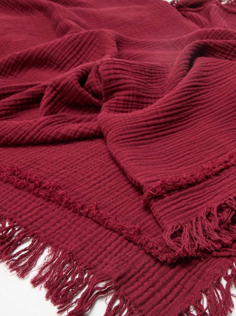 Kerst spreien voor de zetel 180 x 200 cm Rood - Kiabi