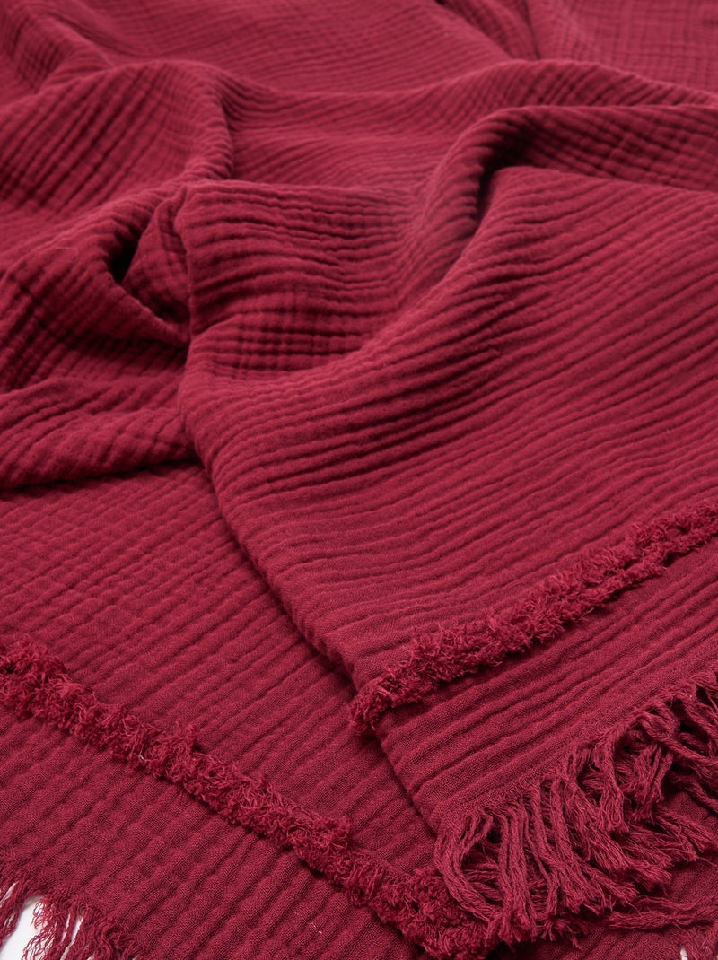 Kerst spreien voor de zetel 180 x 200 cm Rood - Kiabi