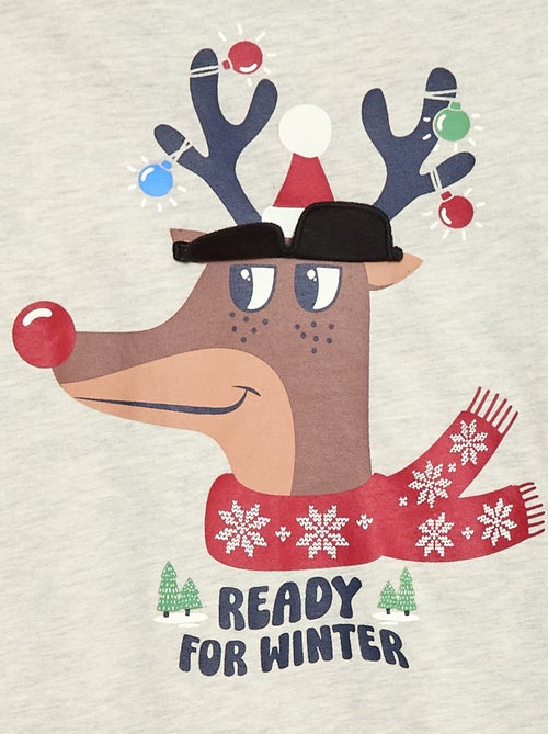 Kerst-T-shirt met lange mouw - Kiabi