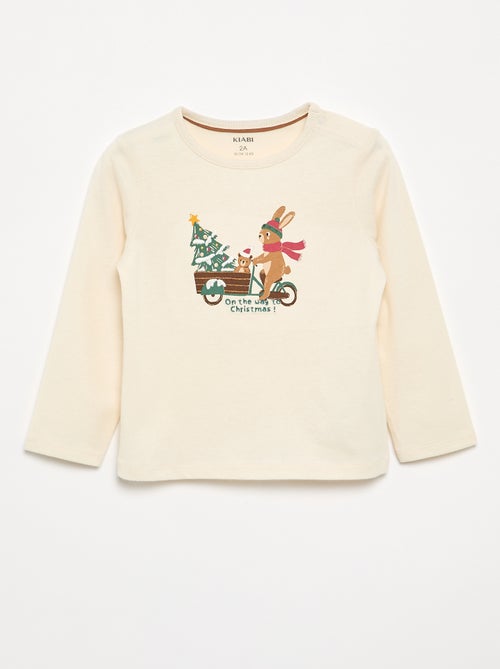 Kerst-T-shirt met lange mouwen - Kiabi