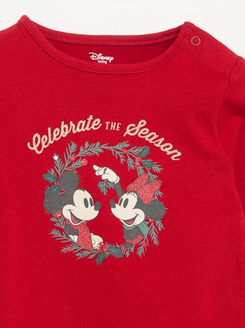 Kerst-T-shirt met lange mouwen 'Minnie' - Kiabi