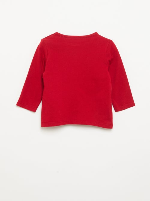 Kerst-T-shirt met lange mouwen 'Minnie' - Kiabi