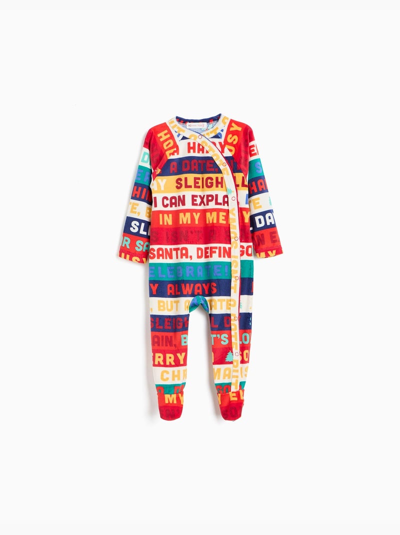 Kerstbabypakje van fluweel, mo fashion Rood - Kiabi