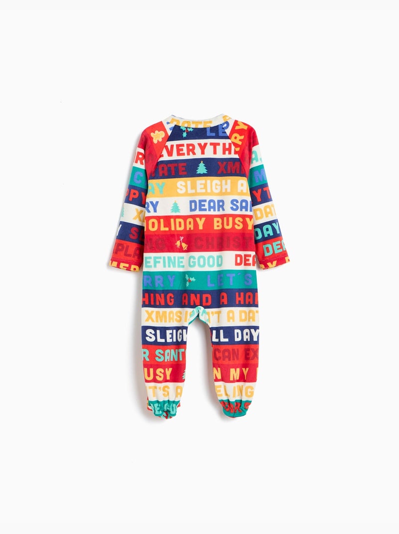 Kerstbabypakje van fluweel, mo fashion Rood - Kiabi