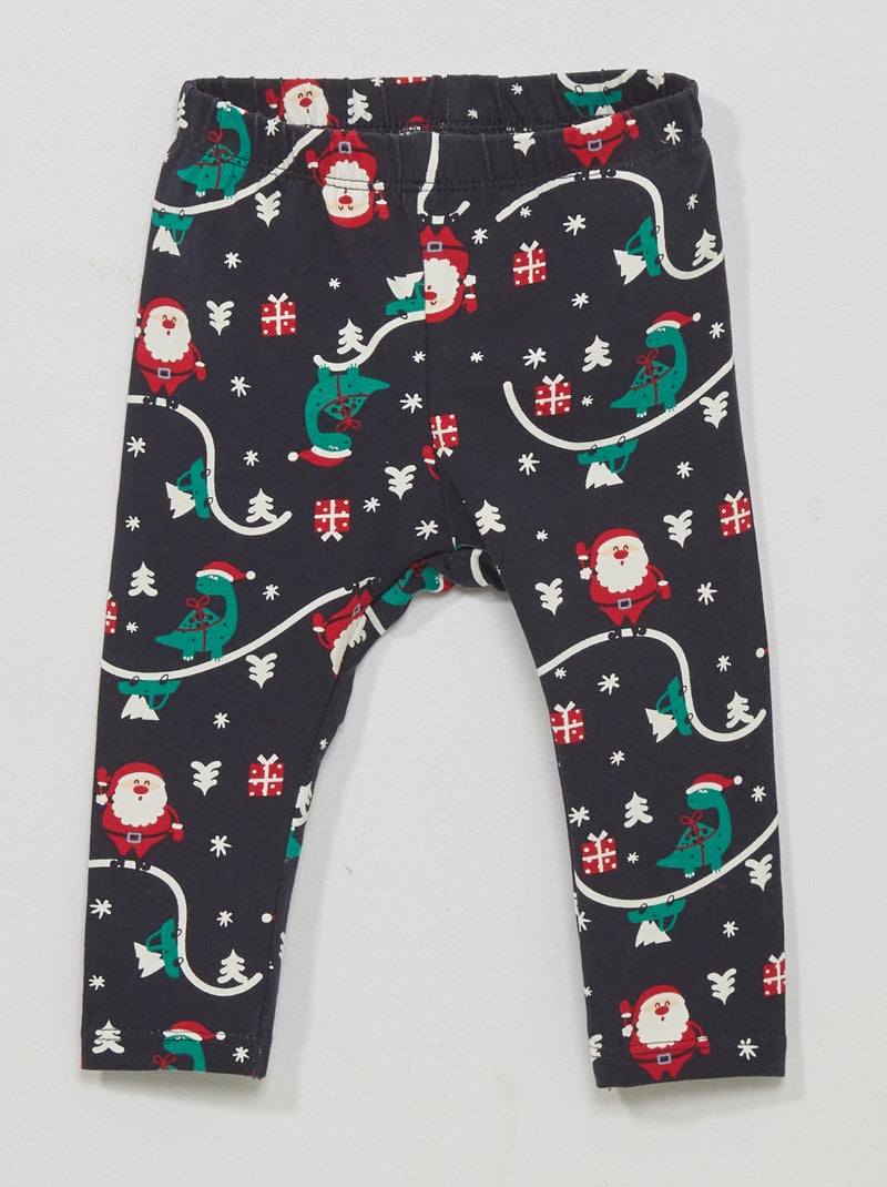 Kerstlegging van jersey BLAUW - Kiabi