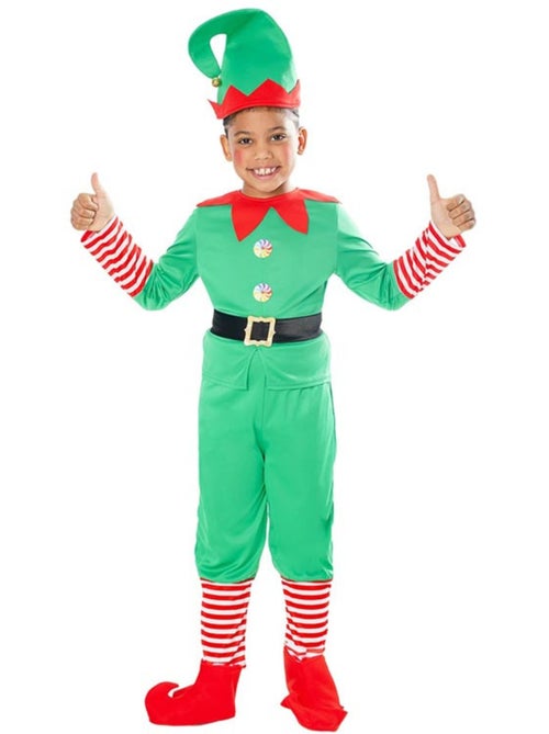 Kerstman-elfkostuum met muts - Kiabi