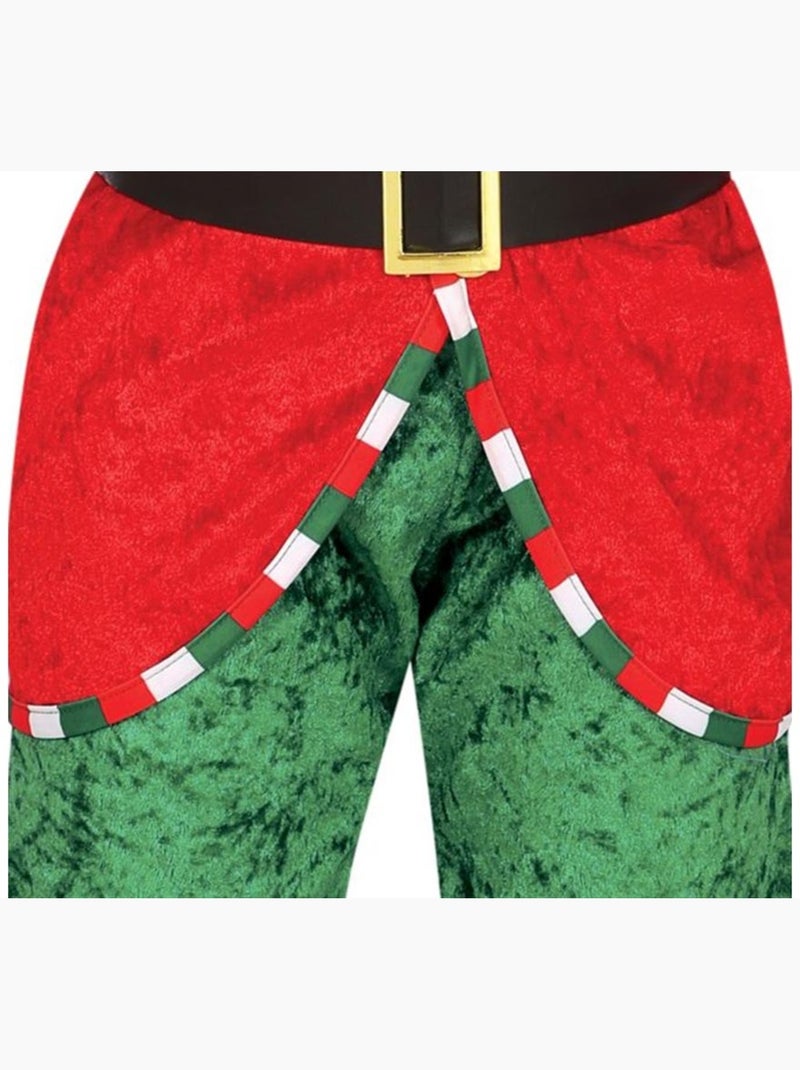 Kerstman-elfkostuum met muts Multicolor - Kiabi
