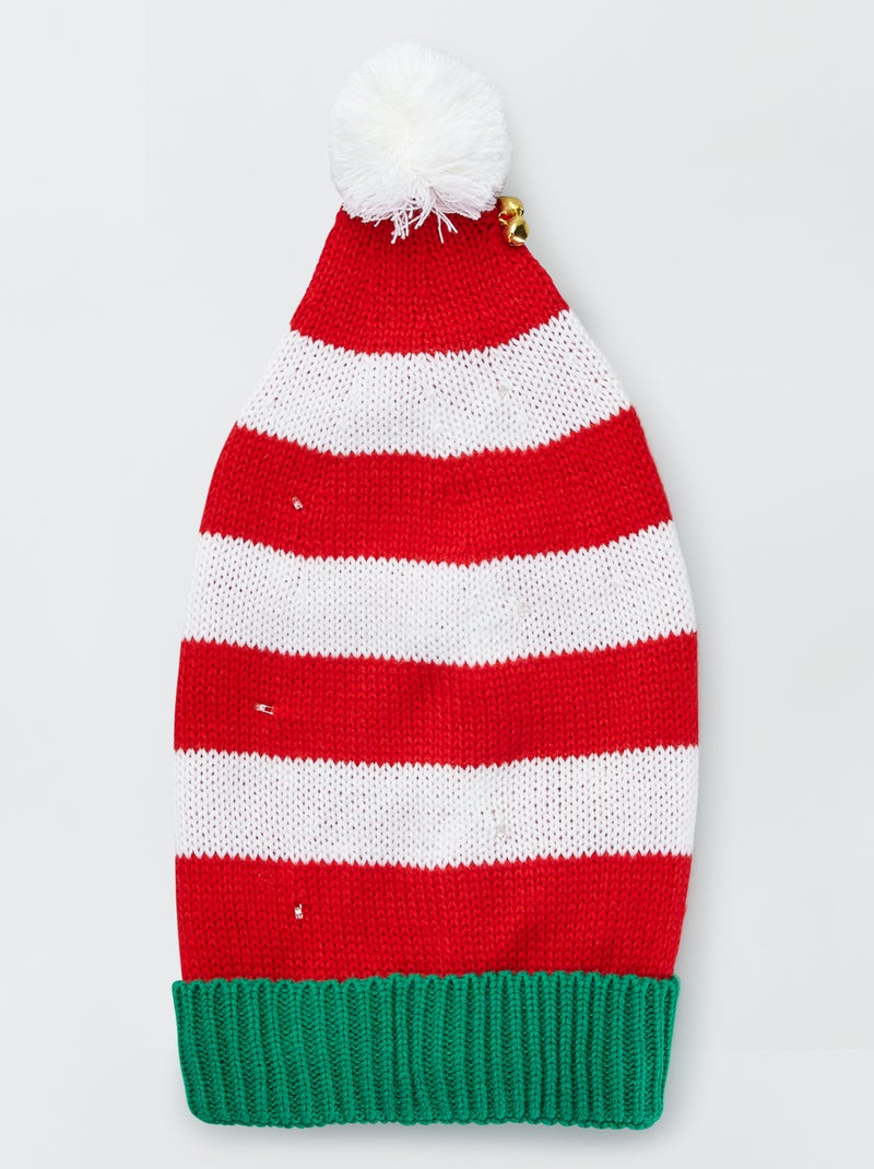 Kerstmuts met ledlampjes GROEN - Kiabi