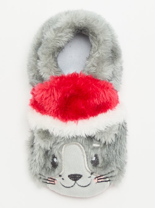 Kerstpantoffels 'kat' - Kiabi