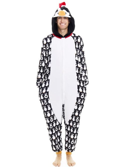 Kerstpinguïnkostuum of pyjama met capuchon - Kiabi