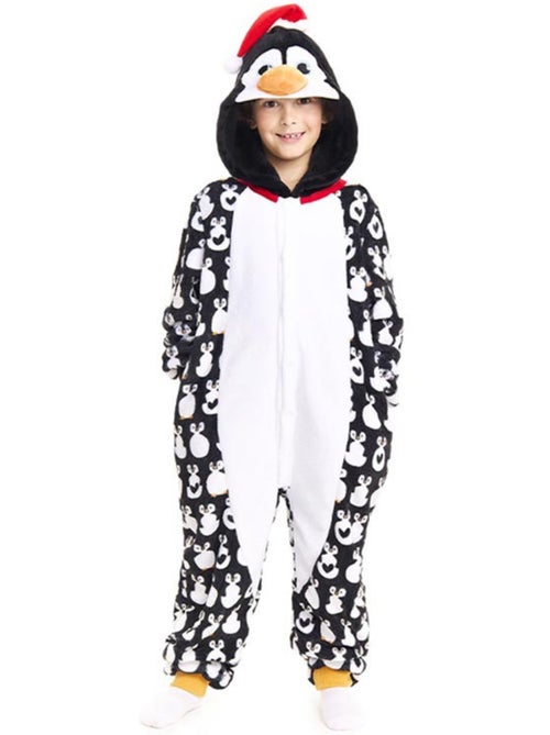 Kerstpinguïnkostuum of pyjama met capuchon - Kiabi