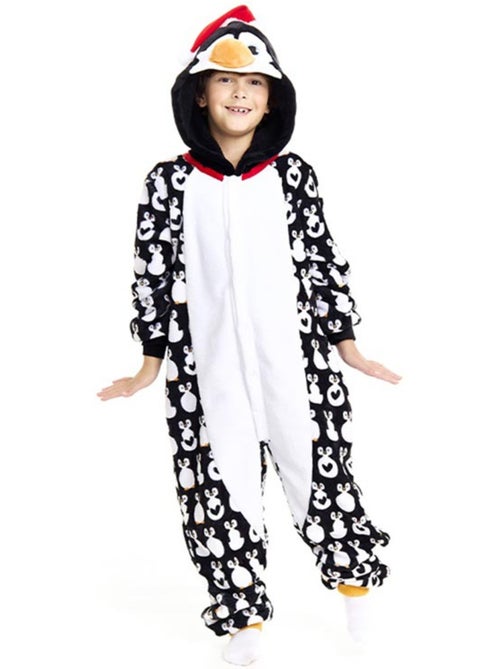 Kerstpinguïnkostuum of pyjama met capuchon - Kiabi