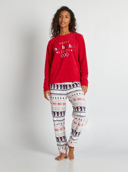 Kerstpyjama in fleece - Kiabi