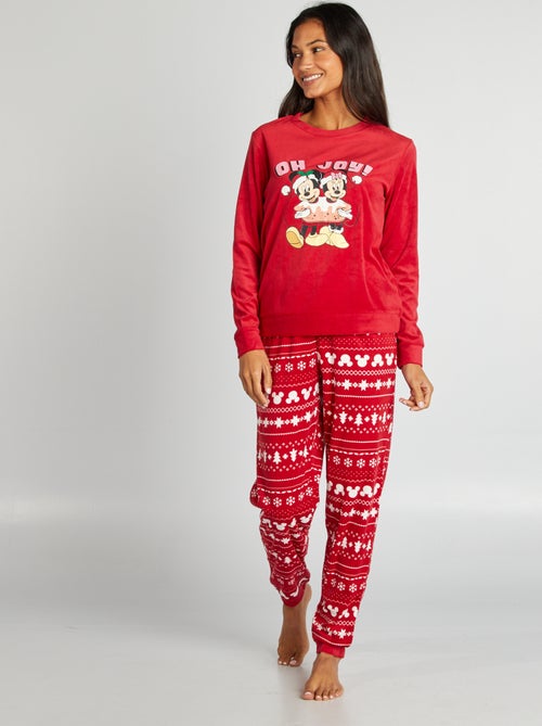 Kerstpyjama 'Mickey' en 'Minnie' - Kiabi