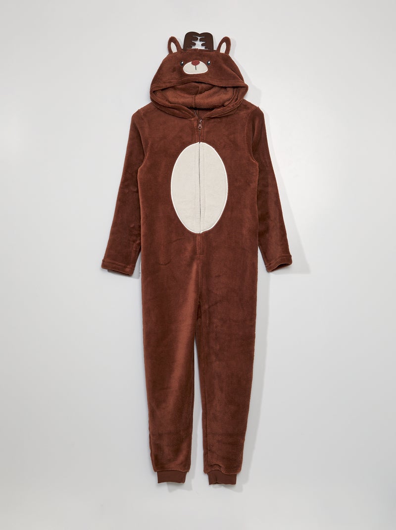 Kerstpyjamapak met schapenvacht effect - 'Rendier' rendier - Kiabi