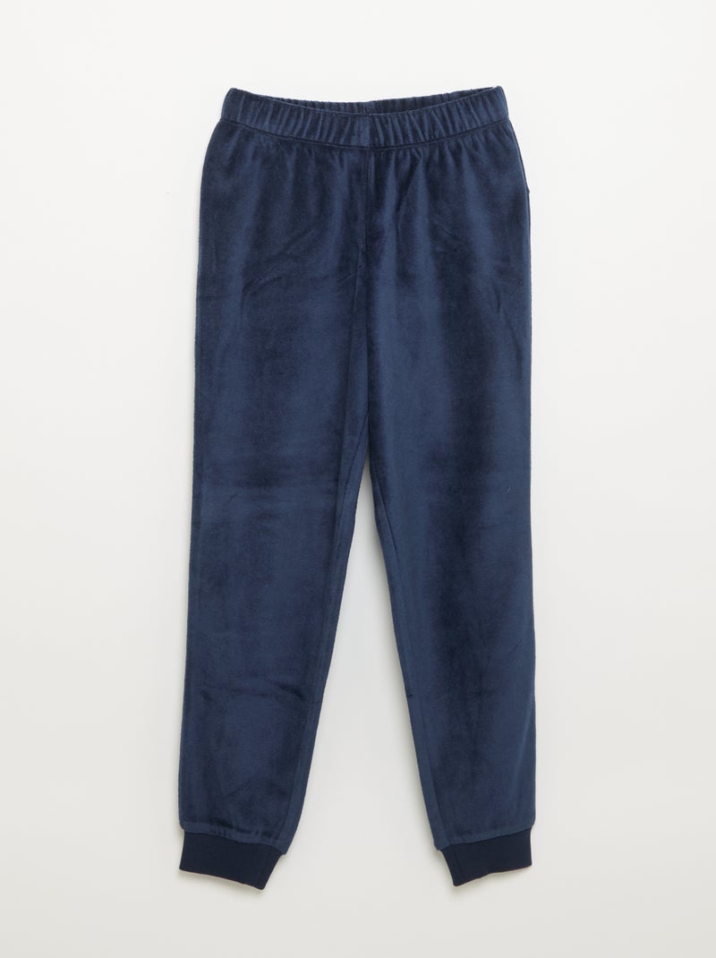 Kerstset: 2-delige pyjama + muts Blauw - Kiabi