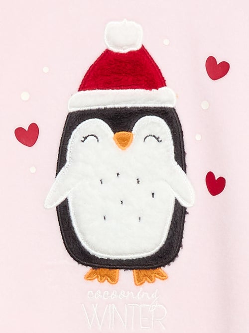 Kerstsetje - Pyjama + masker van velours - Kiabi