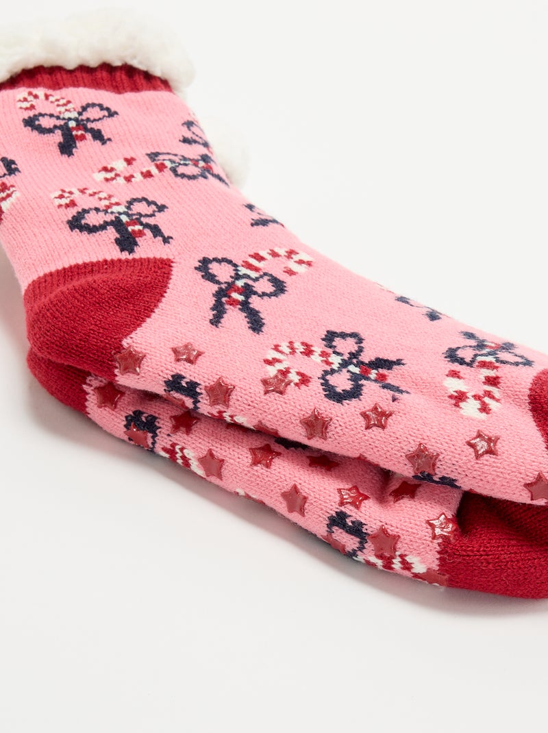 Kerstsokpantoffels Rose - Kiabi