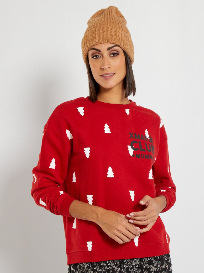 Kerstsweater ROOD - Kiabi