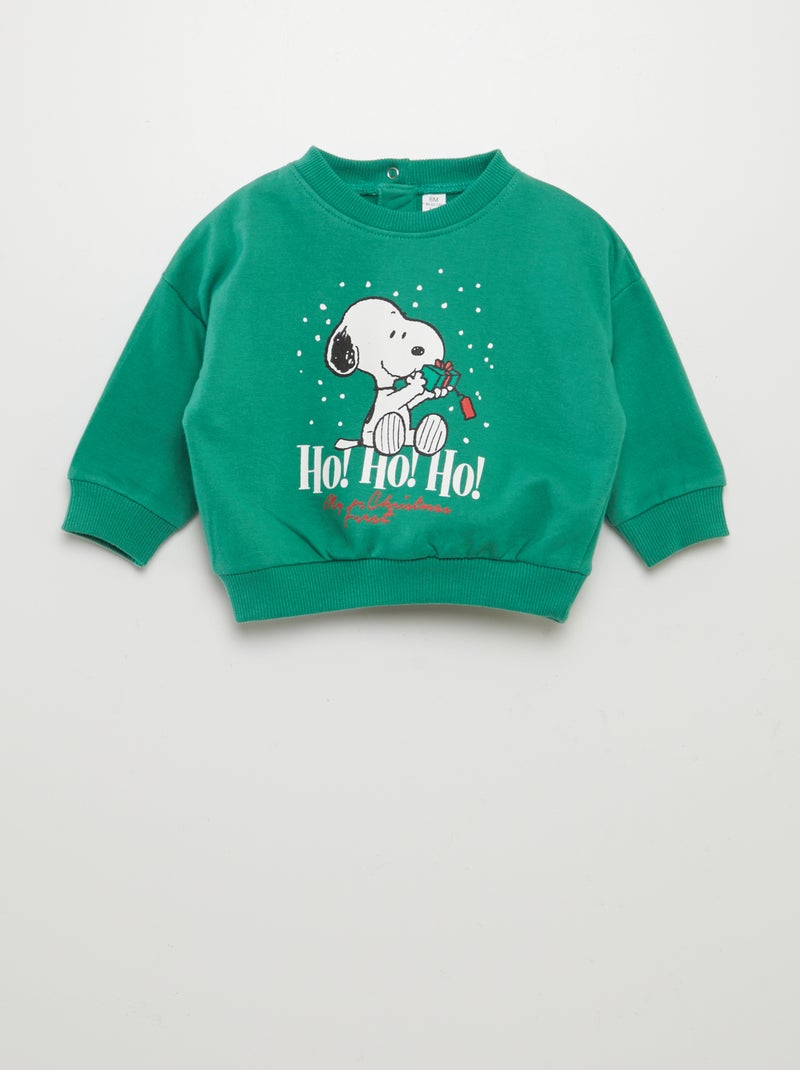 Kerstsweater 'Snoopy' GROEN - Kiabi