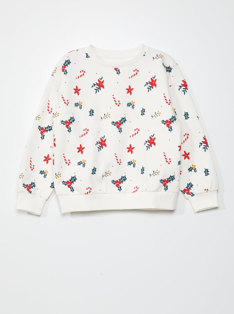 Kerstsweater van joggingstof BIEGE - Kiabi