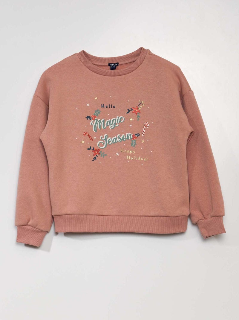 Kerstsweater van joggingstof ROSE - Kiabi