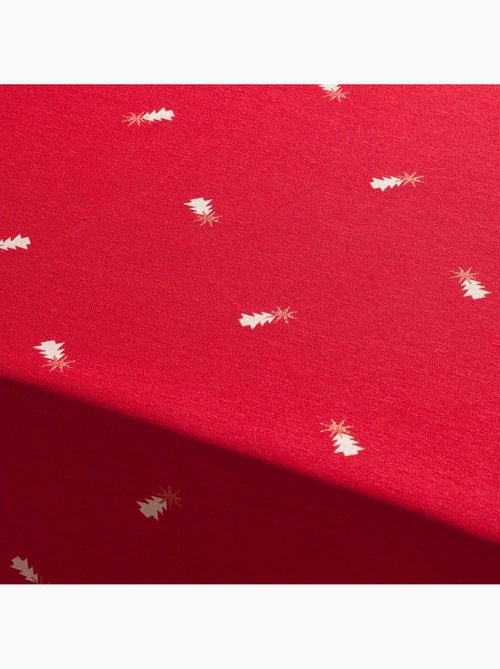 Kersttafelkleed met lurex-garen en geborduurde dennenbomen in reliëf - gamusi. - Kiabi Kersttafelkleed met lurex-garen en geborduurde dennenbomen in reliëf - gamusi. - Kiabi