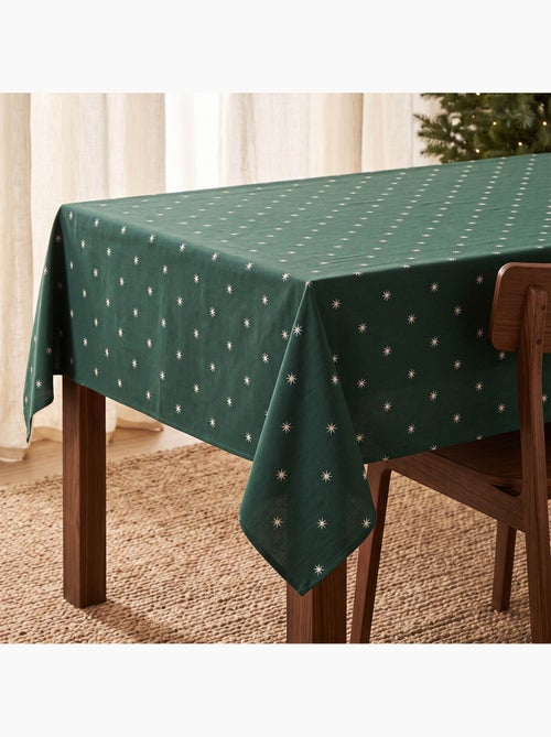 Kersttafelkleed met lurex-garen en geborduurde sterren in reliëf - gamusi. - Kiabi