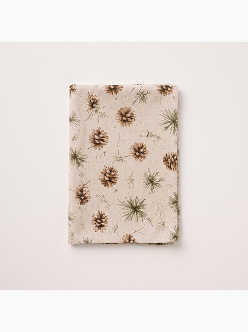 Kersttafelkleed met natuurlijke linnenlook en dennenbomenprint - gamusi. - Kiabi Kersttafelkleed met natuurlijke linnenlook en dennenbomenprint - gamusi. - Kiabi