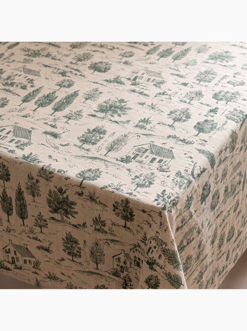 Kersttafelkleed met natuurlijke linnenlook en landelijke print - gamusi. - Kiabi Kersttafelkleed met natuurlijke linnenlook en landelijke print - gamusi. - Kiabi