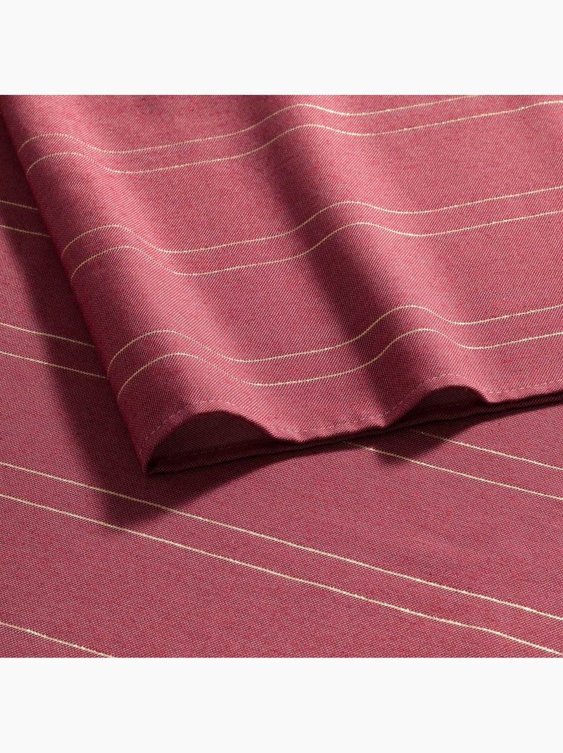 Kersttafelkleed met reliëfstrepen van lurex-garen - gamusi. Granaatappel - Kiabi