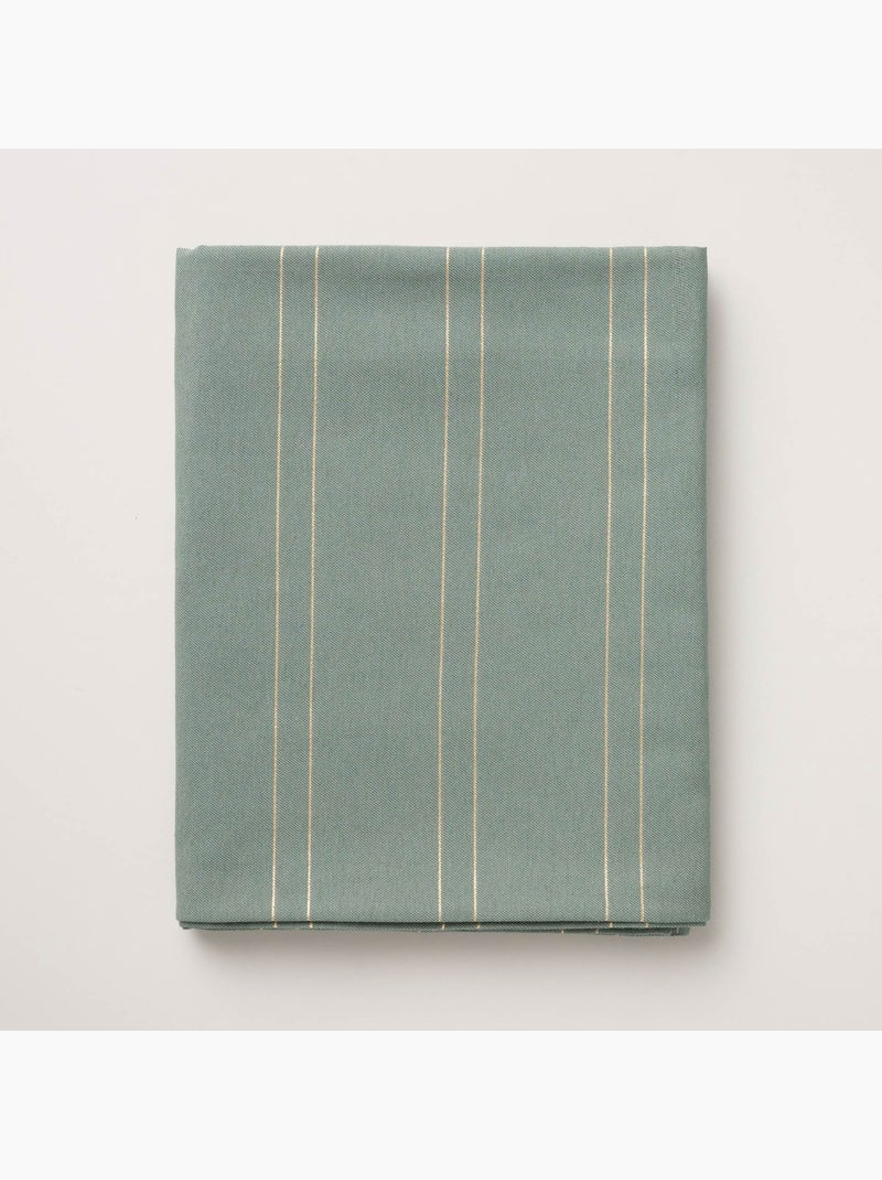 Kersttafelkleed met reliëfstrepen van lurex-garen - gamusi. Groen - Kiabi