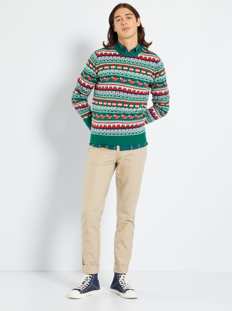 Kersttrui GROEN - Kiabi
