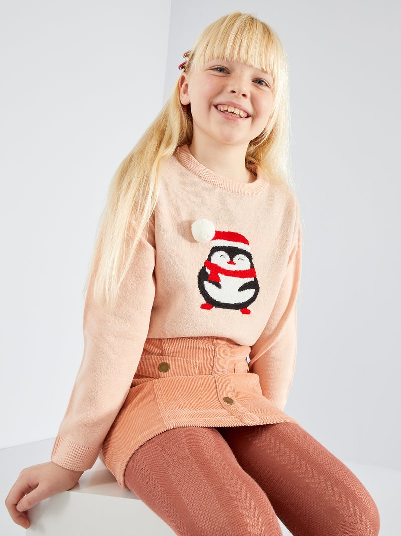 Kersttrui met pinguïnprint ROSE - Kiabi