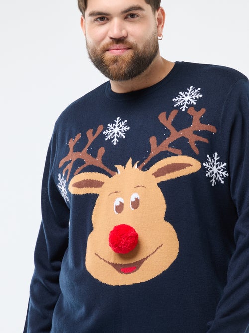 Kersttrui met rendierprint - Kiabi