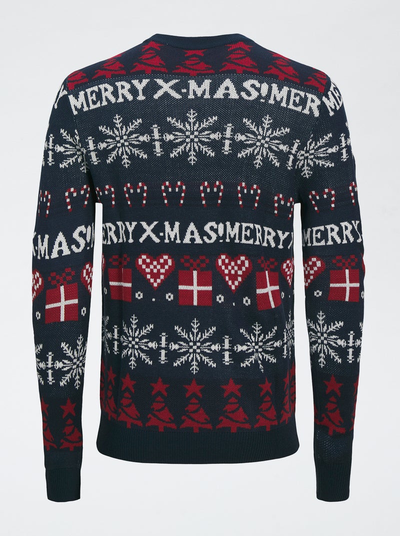 Kersttrui 'Produkt' Blauw - Kiabi