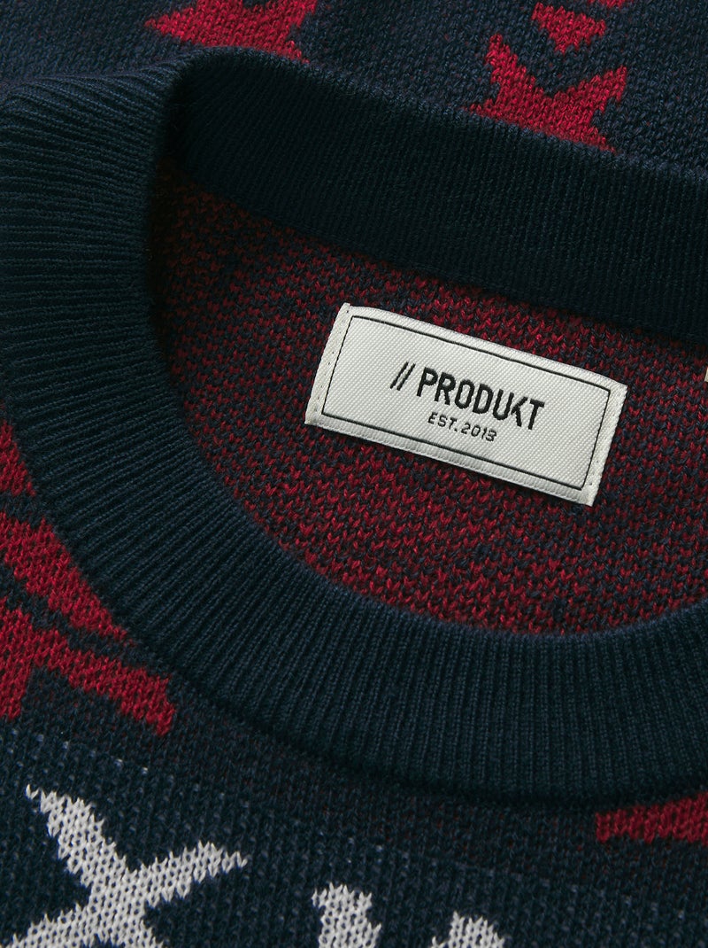 Kersttrui 'Produkt' Blauw - Kiabi