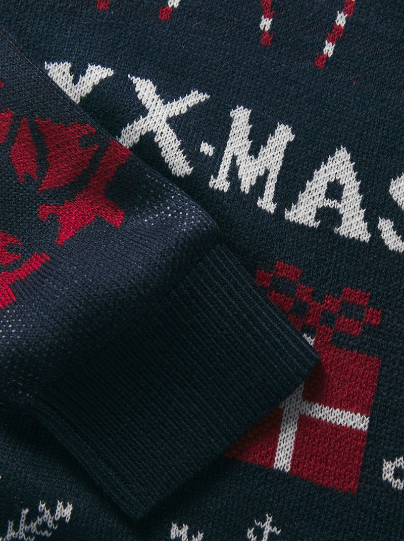 Kersttrui 'Produkt' Blauw - Kiabi