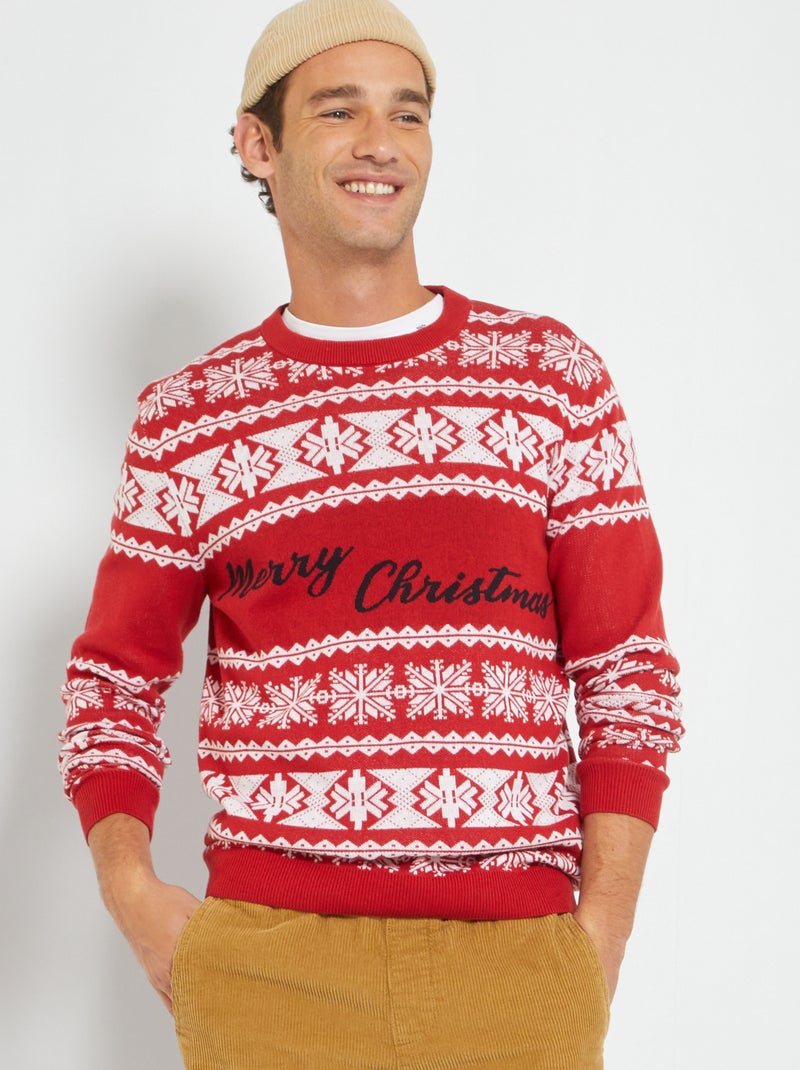 Kersttrui rood - Kiabi