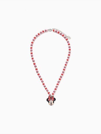 Ketting met kralen en minnie hanger