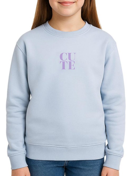 Kids Only Ditte Blauwe Meisjes Sweatshirt - Kiabi Kids Only Ditte Blauwe Meisjes Sweatshirt - Kiabi