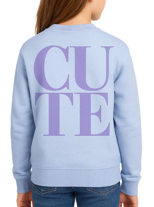 Kids Only Ditte Blauwe Meisjes Sweatshirt - Kiabi Kids Only Ditte Blauwe Meisjes Sweatshirt - Kiabi