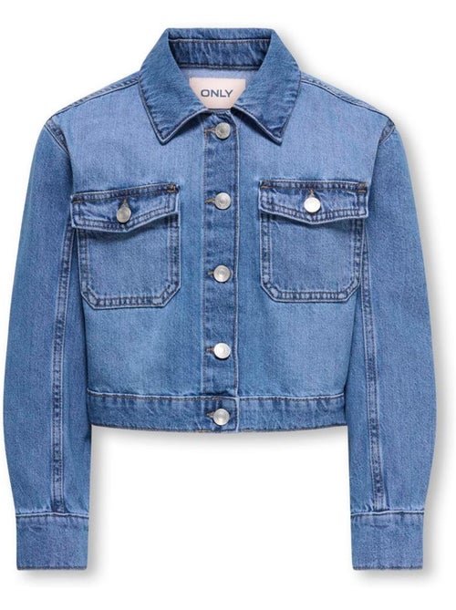Kids ONLY spijkerjasje voor meisjes - Koglumi blauw - Kiabi Kids ONLY spijkerjasje voor meisjes - Koglumi blauw - Kiabi