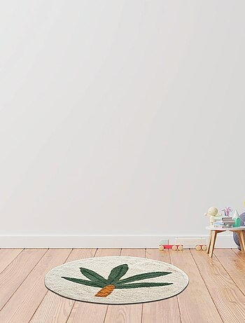 Kids ronde vloerkleed PALMIER 80x80 cm in katoen – Future Home