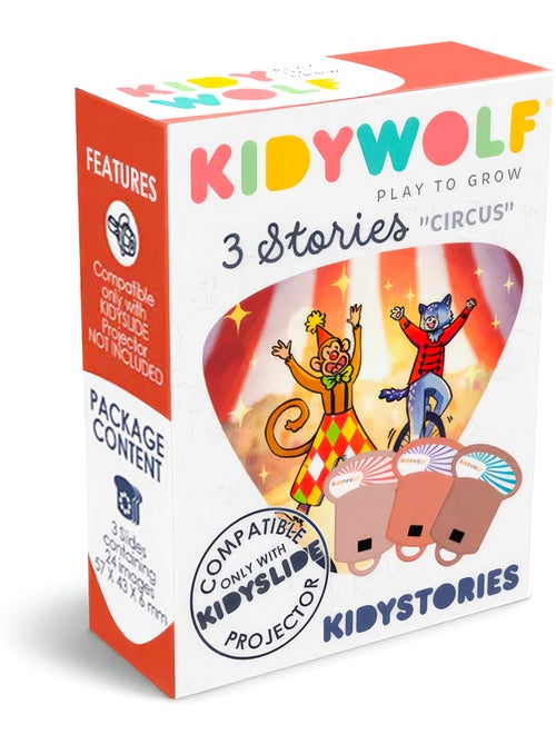 Kidywolf | kidystories recharge 3 histoires pour lampe projecteur kidyslide - Kiabi Kidywolf | kidystories recharge 3 histoires pour lampe projecteur kidyslide - Kiabi