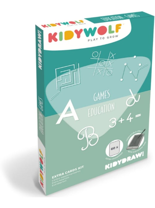 Kidywolf | recharge kidydraw mini 60 cartes jeux et éducation - Kiabi