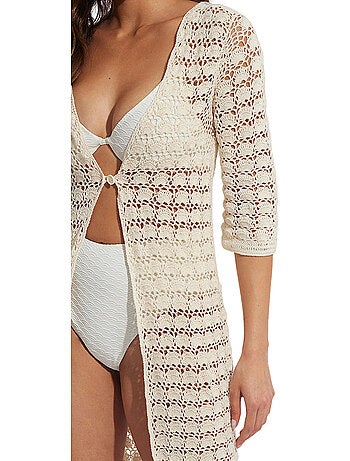 Kimono de plage manches trois-quarts complementos