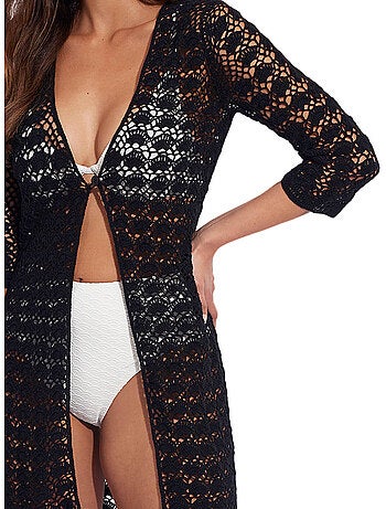 Kimono de plage manches trois-quarts complementos